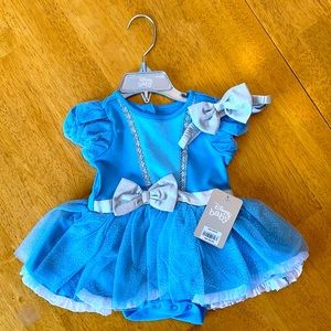 NWT infant girls 9-12 mos Disney Baby princess dress with matching headband